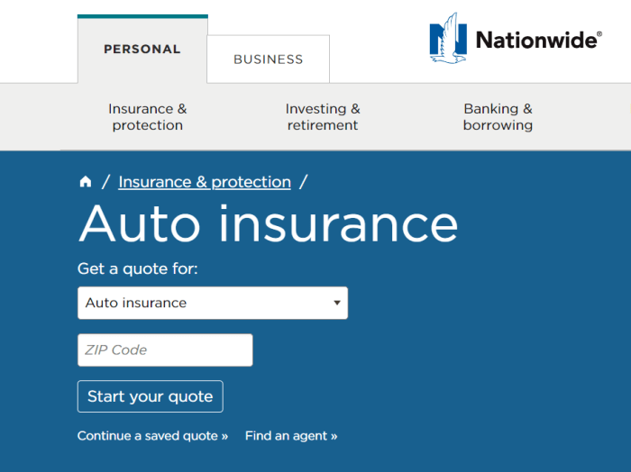 Nationwide Auto Insurance Quotes Comparison